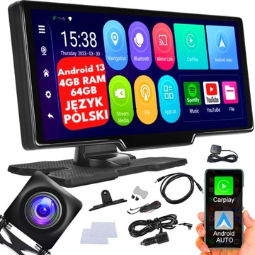 РАДІО МУЛЬТИМЕДІЙНА СТАНЦІЯ МОНІТОР ANDROID AUTO APPLE CARPLAY ANDROID 13