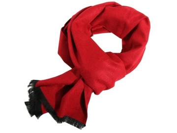 Мужской шарф вискоза - красный (W23)