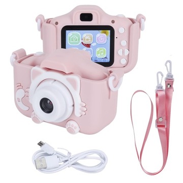 Цифровая камера для детей детские фото розовый котенок