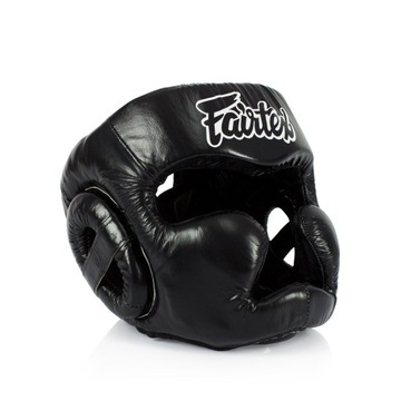 Fairtex Боксерський шолом hg13 чорний / чорний M
