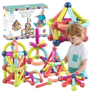Магнитные строительные блоки Magnetic STICKS образование 120 EL