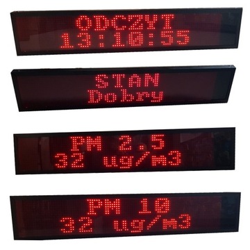 Светодиодная панель - дисплей данных датчиков, измерительных станций LOOKO2