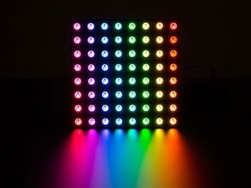 Светодиодная матрица RGB 8x8 64 светодиода WS2812B 5050 WLED