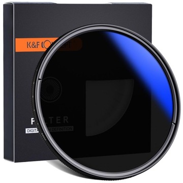 K & F ND фильтр серый 58 мм фейдер ND2-400 синий MC