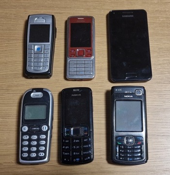 Nokia N70, 6230i, 3110c, 6300, Samsung GT-I9070