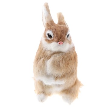 Плюшевый Стоячий Кролик Модель Животного Цвета Хаки