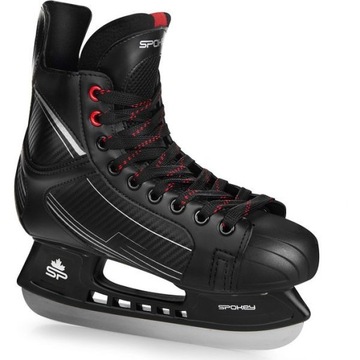 Хоккейные коньки SPOKEY форма черный/красный 45