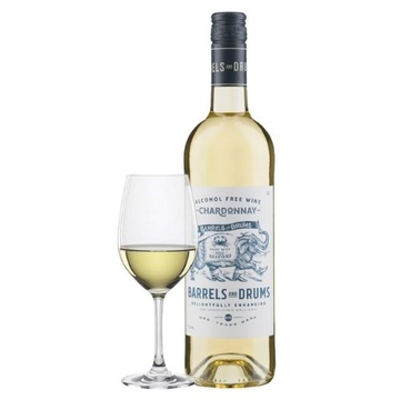 BARRELS & DRUMS CHARDONNAY безалкогольне біле вино