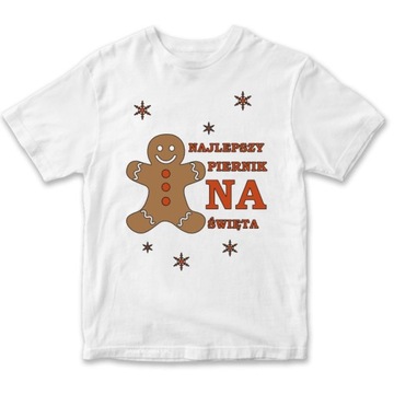 Рождественская футболка Санта Клауса подарок пряник м