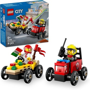 LEGO 60458 City гоночний набір: піца проти пожежної машини
