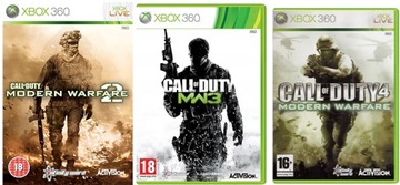 Call of Duty Modern Warfare 2 / 3 / 4 Xbox 360 3 игры