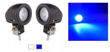 2x світлодіодний робочий світильник міні синій 10 Вт фокусувальний розпилювач