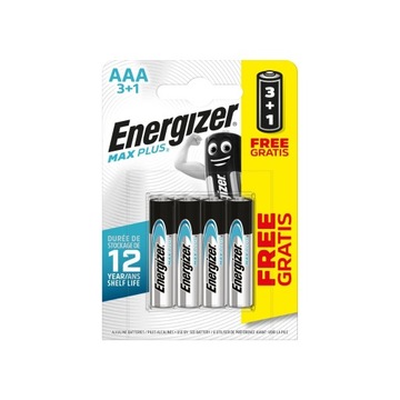 Лужні батареї Energizer AAA LR3 Max Plus 4шт