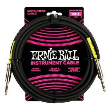ERNIE BALL EB 6399 прямой гитарный кабель 4,57 м