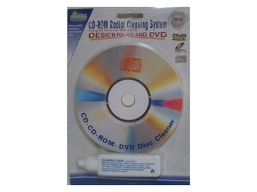 Салфетки + жидкость для полировки CD / DVD CD05