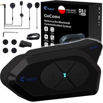 МОТОЦИКЛ ИНТЕРКОМ КОНФЕРЕНЦИЯ NOECI GOCOM4 BT 5.1 RU ПОЛЬСКИЙ ГОЛОС ЗА КАДРОМ