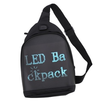 LED Sling Backpack Programmable Peny кольоровий екран Water 3g