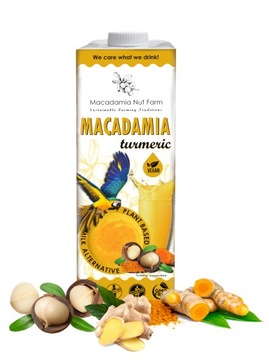 Напій з горіхів макадамії з куркумою 1л-Macadamia Nut Farm