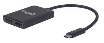 MANHATTAN РАЗВЕТВИТЕЛЬ АДАПТЕР USB-C ДЛЯ 2X DISPLAYPORT 4K С MST HUB