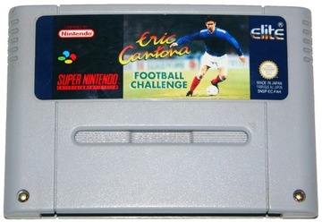 Гра Eric Cantona Football Challenge для консолей Super Nintendo-SNES.