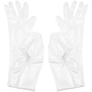 Білі шовкові рукавички жіночі рукавиці жіночі