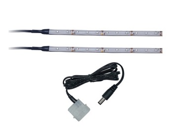 ПК тюнинг 2x20cm 24led 300 светодиодные полосы