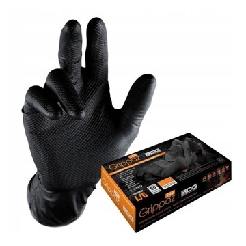 Товсті нітрилові рукавички GRIPPAZ 240 50pcs L