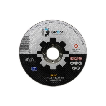 Gross TS диск для різання сталі gross BASIC 125x2. 5