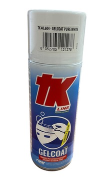 TK LINE GELCOAT ДЛЯ РЕТУШИ ЛАМИНАТА СПРЕЙ БЕЛЫЙ 40.604