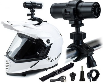 Спорт WiFi камера с креплением на шлем руль