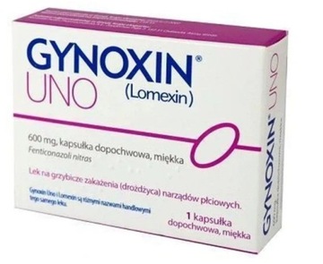 Gynoxin Uno (Lomexin) 600 мг 1 вагинальная капсула PHARMAPOINT