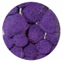 Декоративні помпони для прикраси художній набір фіолетові помпони Aliga