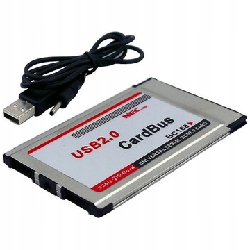Pcmcia для USB 2.0 Cardbus Dual 2 порти 480m Card