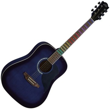 EKO Ranger 6 Blue Sunburst Visual Note