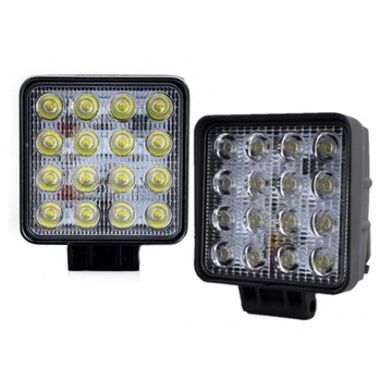 РАБОЧАЯ ЛАМПА 16 LED 12V 24V 43W ГАЛОГЕННАЯ СВЕТОДИОДНАЯ ЛАМПА