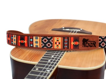 Кожаный ремешок для гитары с гравировкой и рисунком - гавайская гитара банджо