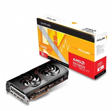 Видеокарта Sapphire RX 7800 XT Pulse, 16 ГБ, с частотой кадров a+++