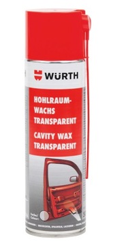 Воск для закрытых профилей SPRAY Wurth 500ml TRAN