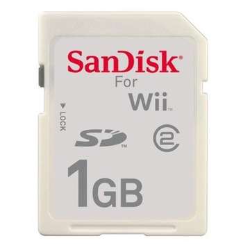 Оригинальная карта памяти Nintendo Wii SANDISK 1 ГБ для фанатов для коллекции