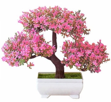 Бонсай SR3 розовый цветочный горшок искусственные цветы с цветочным горшком японский