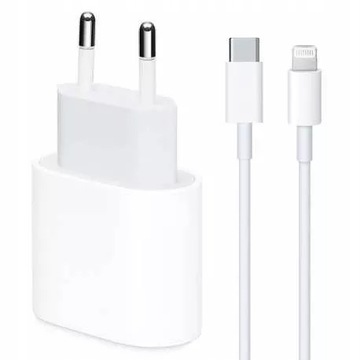 БЫСТРОЕ ЗАРЯДНОЕ УСТРОЙСТВО 20W USB C И КАБЕЛЬ ДЛЯ IPHONE 11 12 13 14 APPLE ШНУР 1М