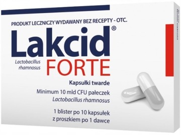 Lakcid Forte пробиотический препарат 10 капсул