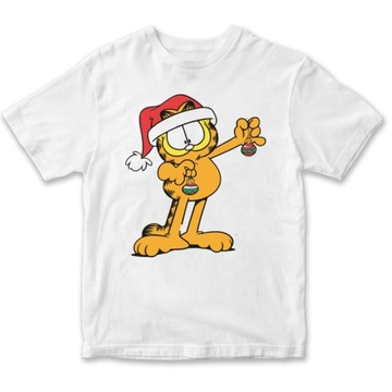 Рождественская футболка Санта Клауса подарок Гарфилд XS