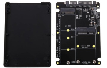 Адаптер SATA3 M. 2 dual NGFF mSATA SSD