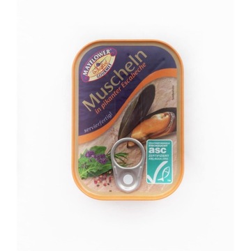 MAYFLOWER-МІДІЇ В ГОСТРОМУ СОУСІ ESCABECHE 115 Г МІДІЇ