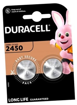 Літієва батарея Duracell CR2450 2450 DL2450 - 2 шт