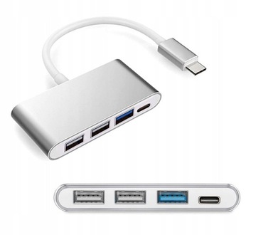 Концентратор 3x USB C 3.0 3.1 MacBook iMac Thunderbolt 3