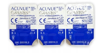 Контактні лінзи Acuvue Oasys 8.4 3 шт. -2.25