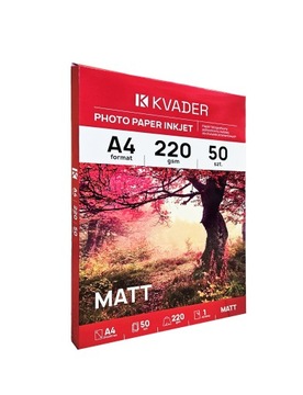 Фотопапір для струменевого принтера A4 Matt 220g 50PCS