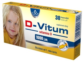 D-Vitum витамин D 1000j. м., 30 капсул